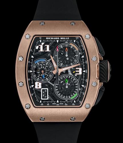 Replica Richard Mille RM 72-01 Lifestyle In-House Chronograph Red Gold Men watch